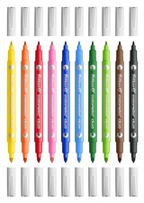 Pelikan Doppel-Fasermaler colorella duo, 10er Kartonetui