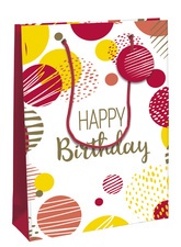 Clairefontaine Geschenktüte "Happy Birthday rosa", groß