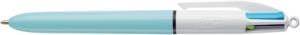 BIC Druckkugelschreiber 4 Colours Fun, hellblau/weiß