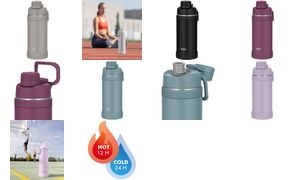 THERMOS Isolier-Trinkflasche Ultralight Max, 0,75 l, grau