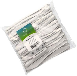 PAPSTAR Mehrweg-Messer, Länge: 185 mm, weiß, 50er
