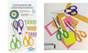 WEDO Konturenscheren-Set, 3er Set, farbig sortiert