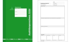 RNK Verlag Ausbildungsnachweis-Block, wöchentlich/monatlich