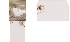 sigel Weihnachts-Motiv-Papier Christmas in rose gold, A4