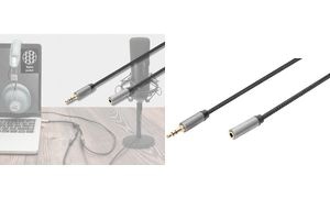 DIGITUS Audio Verlängerungskabel, 3,5 mm Klinke, 1,8 m