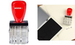 Kores Datumstempel, Monate in Ziffern, 4 mm