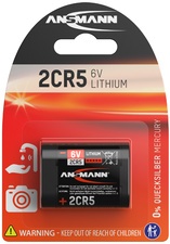 ANSMANN Lithium Batterie 2CR5, 6 Volt, Blisterkarte