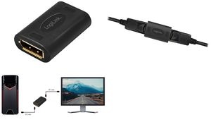 LogiLink DisplayPort Adapter, DP Kupplung - DP Kupplung