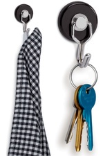 MAUL Magnet mit Karussell-Haken, Durchmesser: 35 mm, schwarz