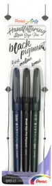 PentelArts Kalligrafiestift Sign Pen Brush, schwarz, 3er Set