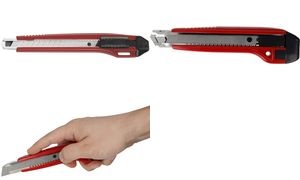 WESTCOTT Cutter PREMIUM, Klinge: 9 mm, rot/ schwarz