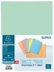 EXACOMPTA Aktenmappe SUPER 160, DIN A4, farbig sortiert