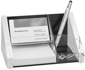 WEDO Utensilienständer "acryl exklusiv", glasklar/schwarz