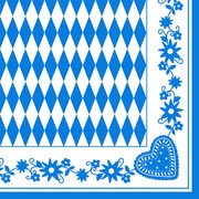 PAPSTAR Motiv-Servietten "Bayrisch Blau", 330 x 330 mm