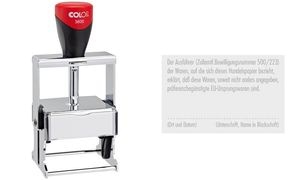 COLOP Textstempel Expert 3600, 8-zeilig, Gutschein