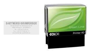 COLOP Textstempel Printer 40 Green Line, 6-zeilig, Gutschein