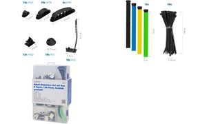 LogiLink Kabel-Organisations-Set, 128-teilig, in Box