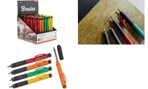 Bradas Bohrlochmarker, Strichbreite: 1,0 mm, 40er Display