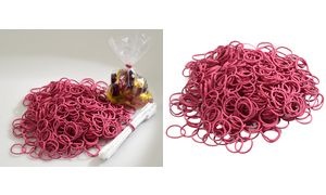 dm-folien Gummiringe im Beutel, rot, 120 mm, Großpackung