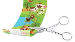 Lifemed Kinder-Wund-Pflaster "Farmtiere", 500 mm x 60 mm