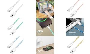 LogiLink USB 2.0 Kabel, USB-A - USB-C Stecker, 0,5 m, rosa