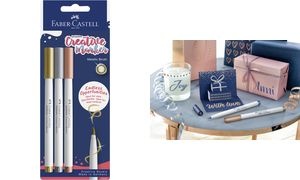FABER-CASTELL Creative Marker GOLDFABER, 3er Blister