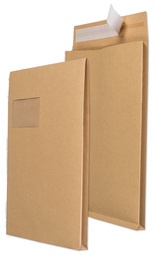 MAILmedia Faltenversandtasche C4, mit Fenster, weiß