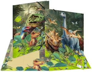 HERMA Eckspannermappe "Dino World", Karton, DIN A3