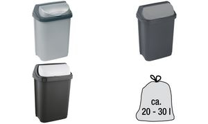 keeeper Abfallbehälter "rasmus", 10 Liter, graphite/weiß