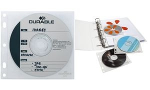 DURABLE CD-/DVD-Hülle COVER FILE, PP, transparent