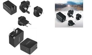LogiLink USB-Reiseadapter, USB-C, GaN-Technologie, schwarz