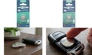 ANSMANN Lithium Knopfzelle CAR KEY, CR2032, 1er Blister