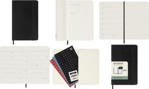 MOLESKINE Taschenkalender 2025, Wochen, P/A6, Softc.,schwarz