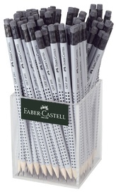 FABER-CASTELL Bleistift GRIP 2001 mit Radierer, im Köcher