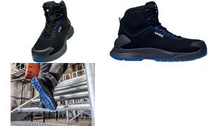 uvex 1 x-craft Schnürstiefel S2, schwarz / blau, Größe 36