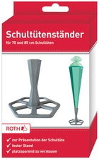 ROTH Schultütenständer, aus Kunststoff, grau