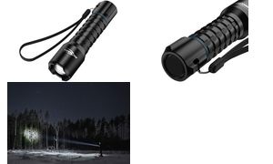 ANSMANN Akku LED-Taschenlampe Survival TS1000RF, schwarz