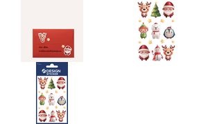 ZDesign Weihnachts-Sticker "Glitter Figuren"