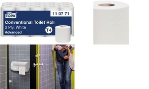 TORK Toilettenpapier, 2-lagig, weiß, Großpackung