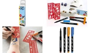 EBERHARD FABER Tattoostifte-Set Beach, 4er Kartonetui