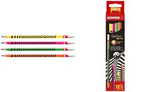 Kores Bleistift "Grafitos Neon", Härtegrad: HB, dreieckig