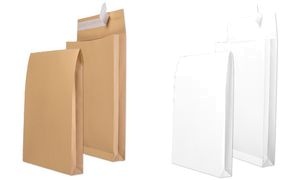 MAILmedia Faltenversandtasche B4, ohne Fenster, braun