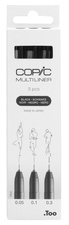 COPIC Fineliner MULTILINER, schwarz, 3er Set