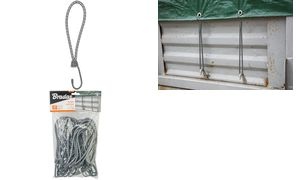 Bradas Gepäckspanner-Set BUNGEE CORD HOOK, 200 mm, 25er Set