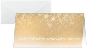 sigel Weihnachtskarte "Golden Christmas Night", DIN lang