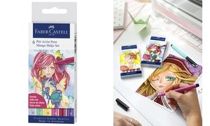 FABER-CASTELL Tuschestift PITT artist pen, 6er Etui