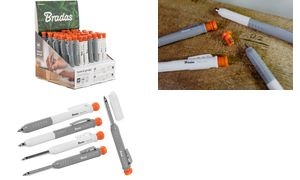 Bradas Bohrlochmarker, Strichbreite: 1,0 mm, 40er Display