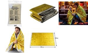 FIRST AID ONLY Rettungsdecke, 1.600 x 2.100 mm, silber/gold