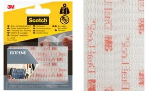 Scotch Klettbandverschluss Extreme, transparent, 25 x 75 mm