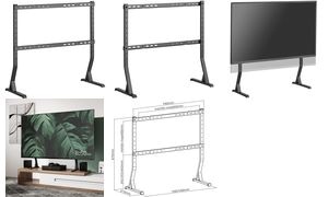 LogiLink TV-Ständer, für 114,30 - 228,60 cm, schwarz